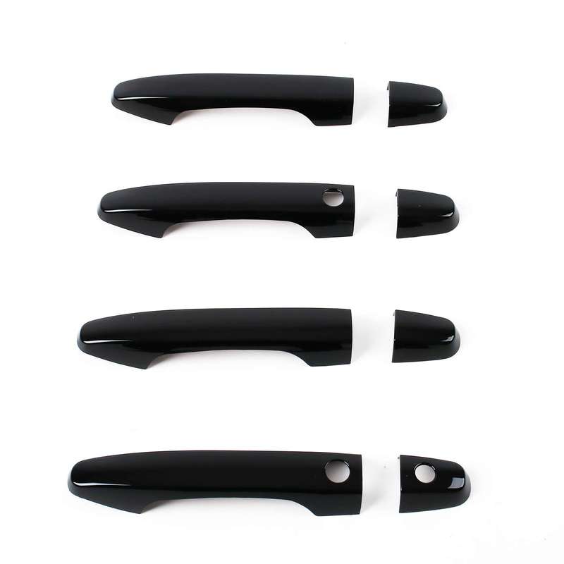 For Honda JADE 2014 2015 2016 2017 2018  ABS Chrome Carbon Fiber Black Door Handle Cover Trim Sticker Car Styling Accessory