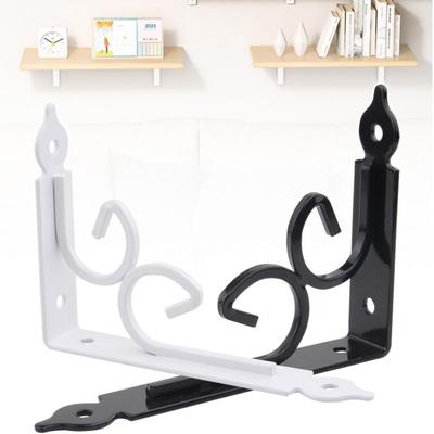 Thickened Metal Shelf Bracket Black White Triangle Bracket Support Furniture Fitting  Universal