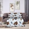 Soft Blanket Travel The Secret Life of Pets Dog Throw Blanket  Flannel Bedspread For Couch Chair Street Trend Sofa Bed Cover