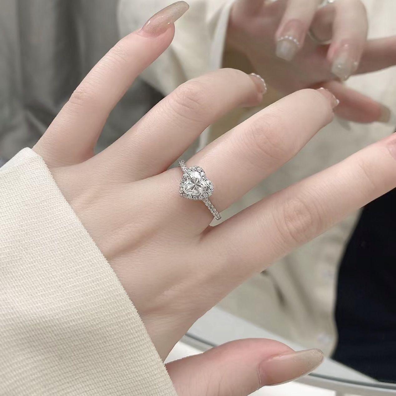 

Роскошный регулируемый набор свадебных колец с бриллиантами: Элегантный, Модный и Простой Дизайн для Пар. Adjustable