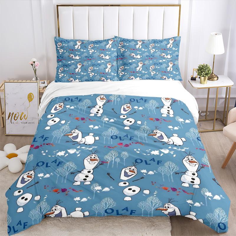 Frosty Friends Print 3Pcs Bedding Setduvet Cover With 2 Bedropillowcase Home Birthday Gift