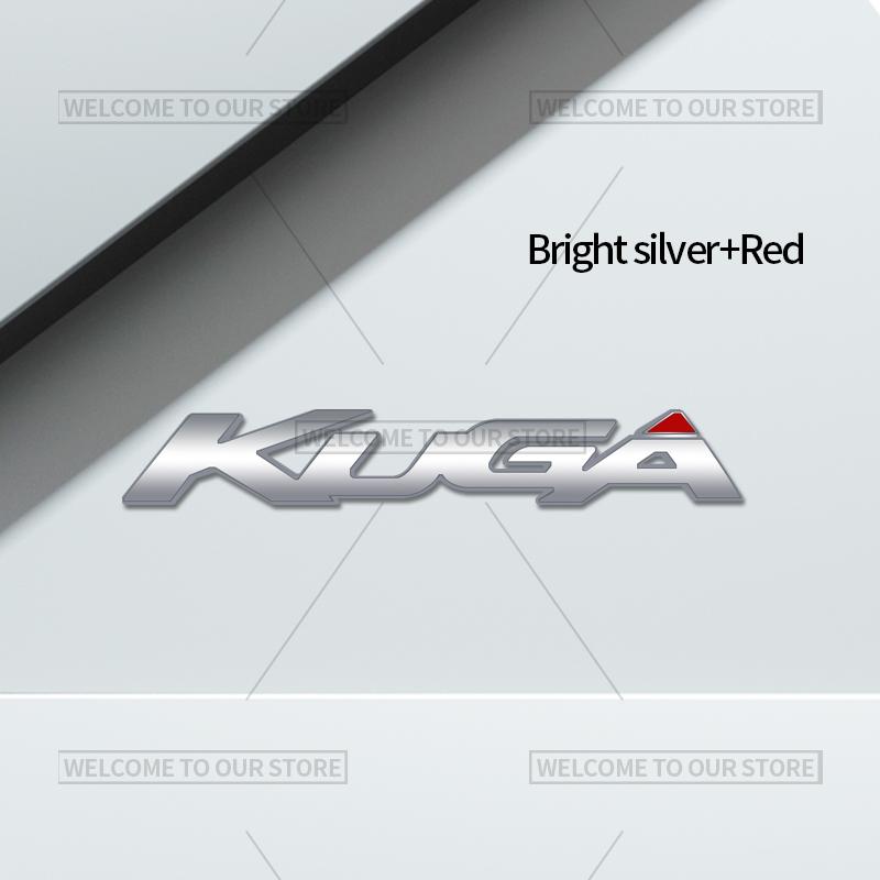 BLFE6 3D Car Styling For Ford Kuga Letter Emblem ST MK2 MK3 Badge Metal Stickers Rear Trunk Decals Auto Accessories
