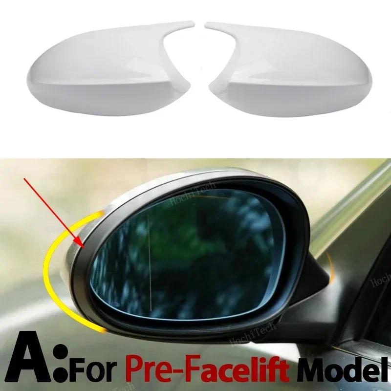 For BMW E90 E91 E92 E93 E81 E87 E82 E88 3 1 Series 1 Pair White M style Side Mirror cover Caps