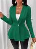 Jacquard 2025 Women's Textured Button Long Sleeve Light Luxury Overcoat