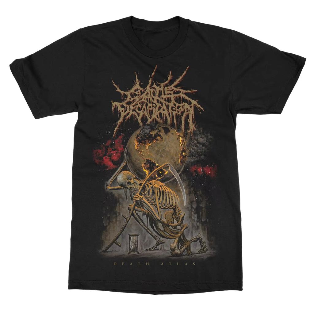 Hot Sale Cattle Decapitation Death Atlas Band Graphic Print TShirt Unisex Unisex Summer New Tee Streetwear Y2K Harajuku Fashion Top