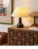 French Mid-Century Style Wabi-Sabi Wooden Bedside Table Lamp - Retro Designer Bedroom/Study Atmosphere Light