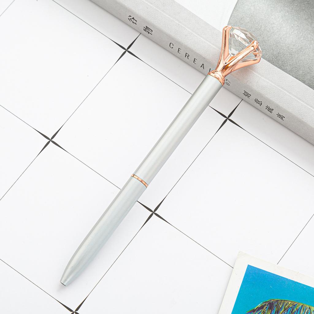 1 stück Kugelschreiber Schule Bürobedarf Hochzeit Schreibwaren Kristall Diamant Metall Rose Gold Luxus Spinning