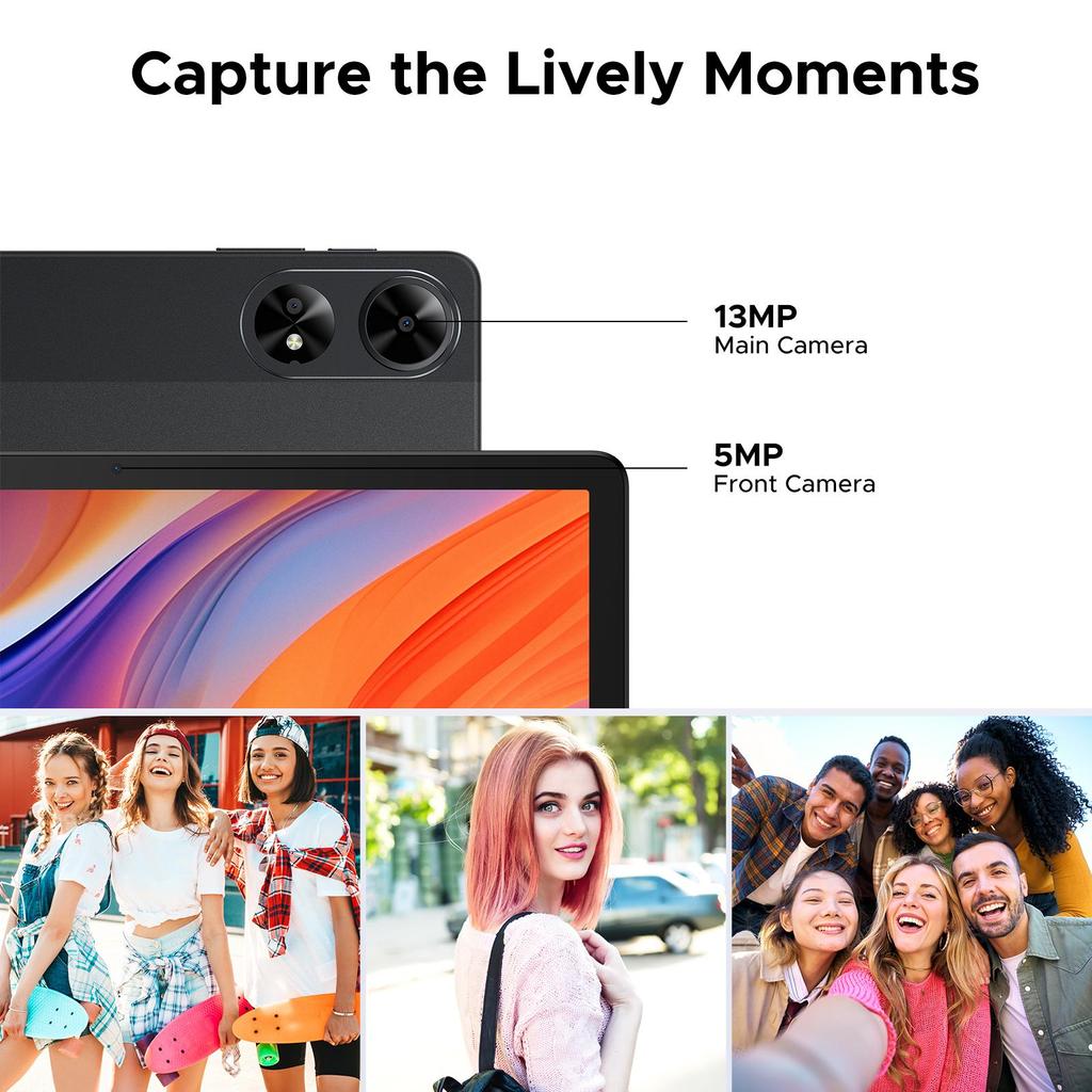 DOOGEE Tab G6+ 11 inch Tablet Android 16, 32GB RAM+256GB ROM (TF 2TB), 13MP Camera, Tablets with Sim Card Slot