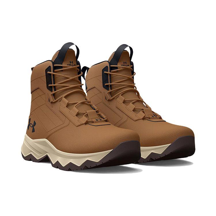 Under Armour Botas Táticas Masculinas Stellar G2 de 6 Polegadas 'Utility Light Brown Summit White' 3025578-200