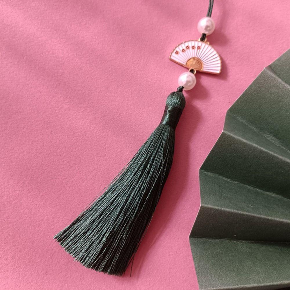 Lucky Bookmark Tassels DIY Crafts Phone Pendant Chain Clothing Pendant Tassel Car Keyring  Earrings