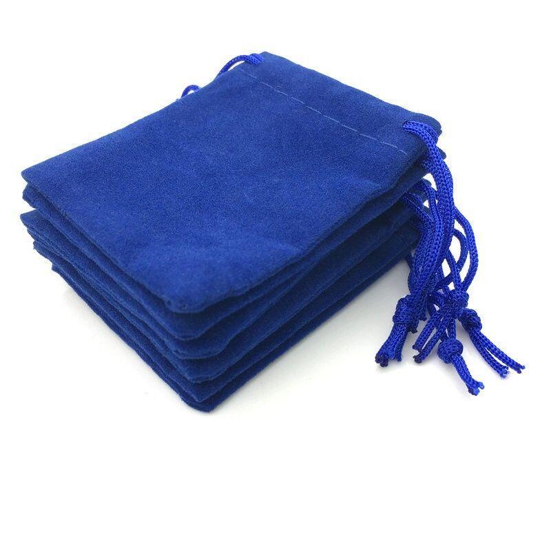 

Mary 5*7cm flannel pouch, earphone pouch, jewelry pouch, flannel drawstring bag 5*7cm королівський синій колір