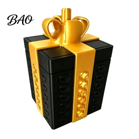 Puzzle Gift Box Annoying Prank Box, 3D Printed Reusable Cash & Card Unique Small Item Storage Holder, Hilarious Challenge Funny Surprise for Birthday