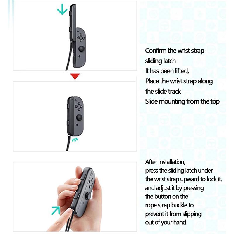 For Nintendo Switch For Joy-Con Controller Gamepad Hand Rope Gamepad Wrist Strap For Laptop Video Games Wrist Straps Accessories