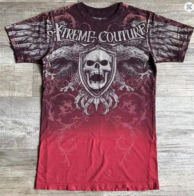 Cross-border new gothic unisex T-shirt top, short-sleeve T-shirt, Y2K trendy brand skull top, short-sleeve