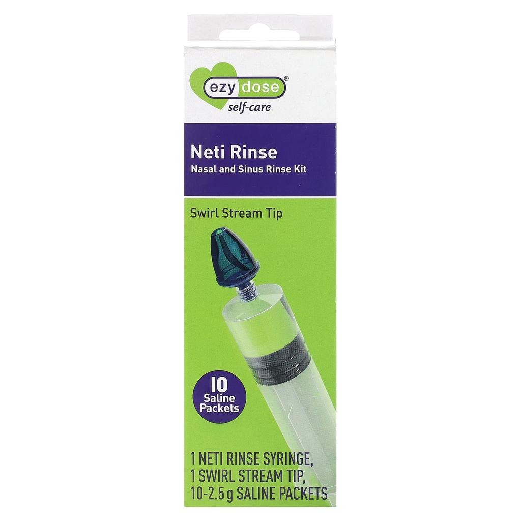 Self-Care, Neti Rinse, Nasal and Sinus Rinse Kit, 12-piece Kit