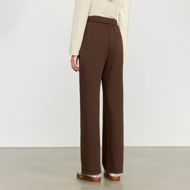 JOY SPEAKER 2025 Spring Draped Relaxed High-Waist Straight-Leg Pants