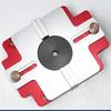 Wood Trimmer Router Base Aluminum Alloy Compact Router Base and Slotting Bracket for 69mm Inner Diameter Routers