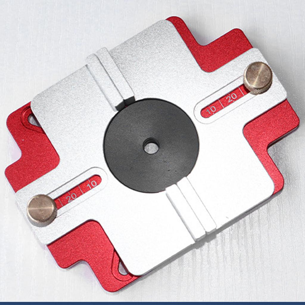 Wood Trimmer Router Base Aluminum Alloy Compact Router Base and Slotting Bracket for 69mm Inner Diameter Routers