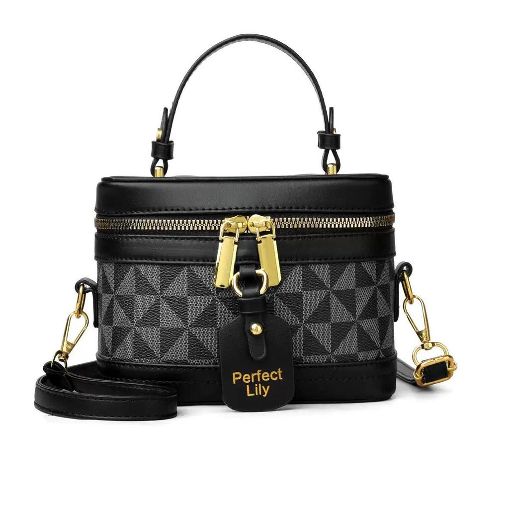 2025 Korean Style Printed Letter Women's Crossbody Bucket Bag - Spring Fashion