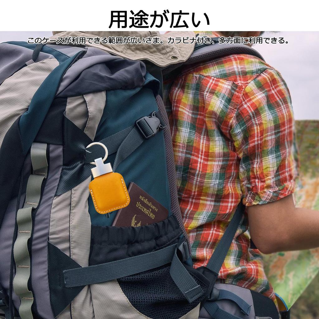 GYOKUYU Compatible Eufy Security SmartTrack Link Protective Case with PU Leather and Anker Eufy Security SmartTrack Link Loss Simple and Tile Mate