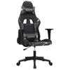 Gaming Chair with Massage Function Black and Camouflage Artificial Leather
