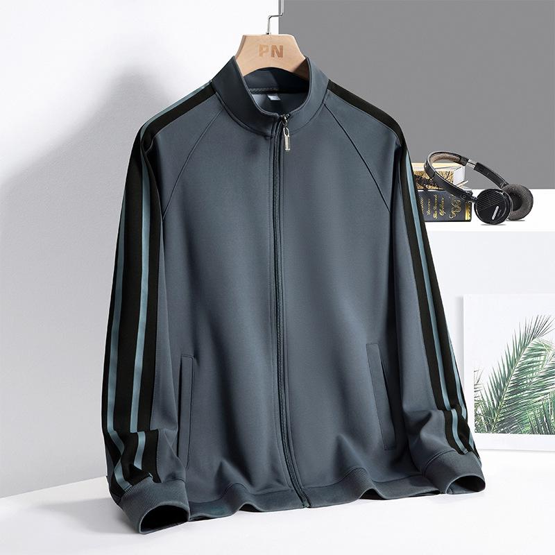 Lapel Jacket Jacket Men's Handsome Jacket Spring and Autumn New Loose Stand Collar Jacket