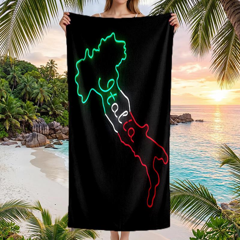 Italien Strandtuch Weiches Mikrofaser Sommerhandtuch Schnelltrocknend Saugfähiges Handtuch für Strand Schwimmbad Reisen