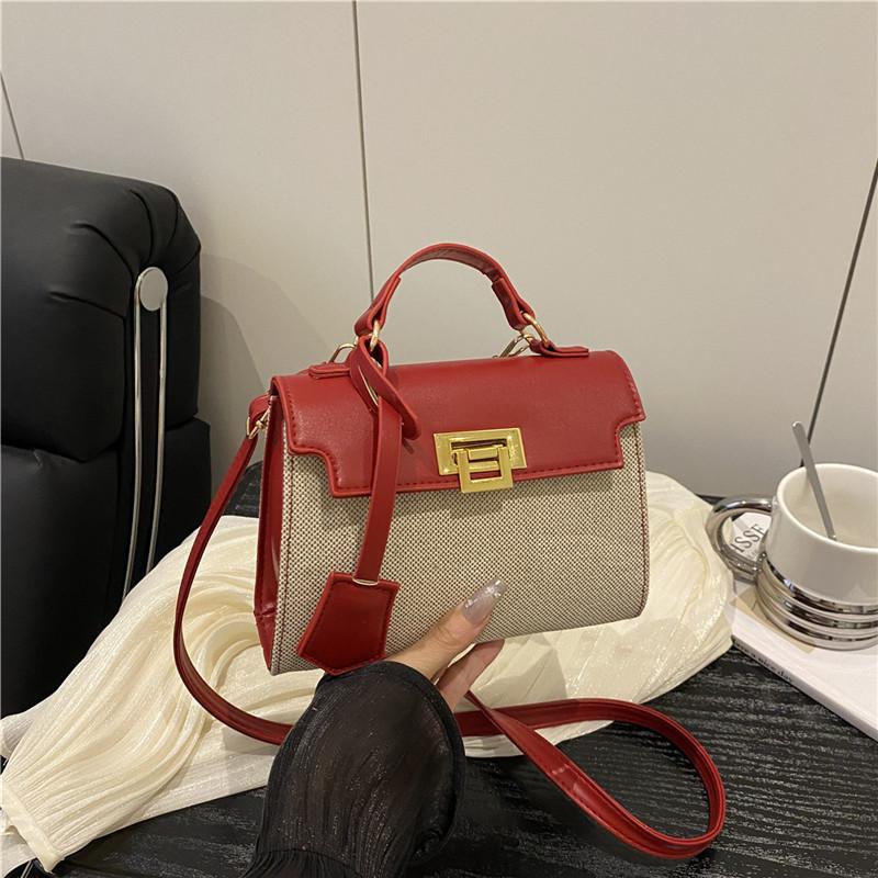 Premium texture handbag women's 2025 new trendy fashion versatile shoulder messenger bag retro foreign style small square bag