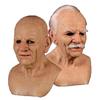 Halloween new product: Old man mask, old lady headgear costume props, latex bald head cover