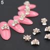 10Pcs 3D Alloy Manicure Glitters Rhinestone DIY Decorations Nail Art Tips Stickers