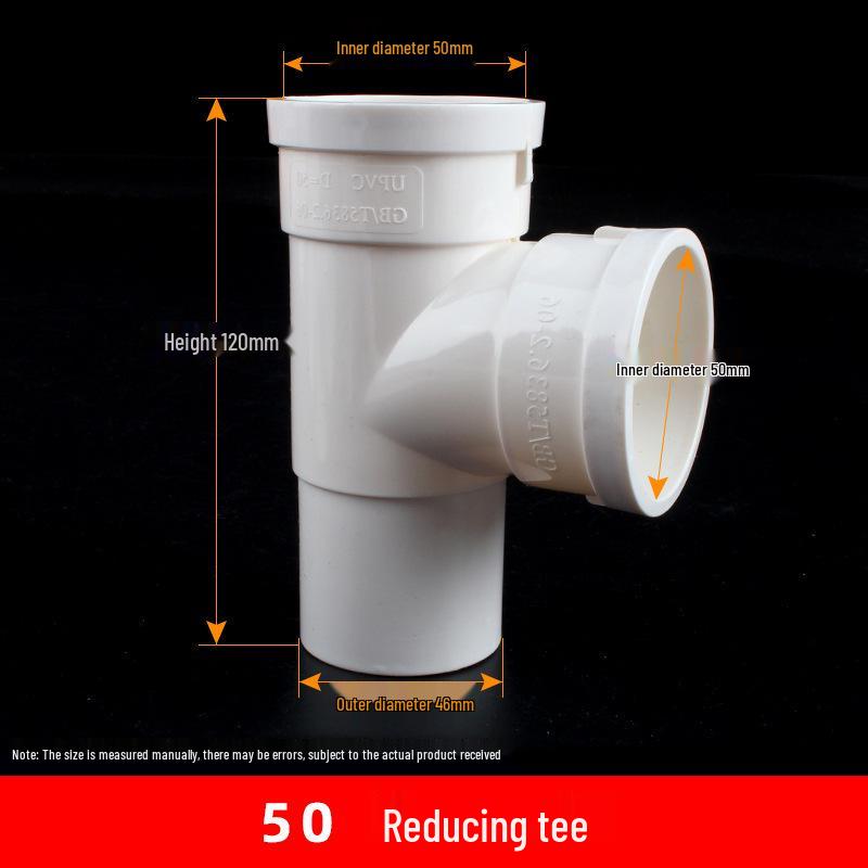 PVC Redukční T-kus s inspekčním otvorem a hrdlem/trnem