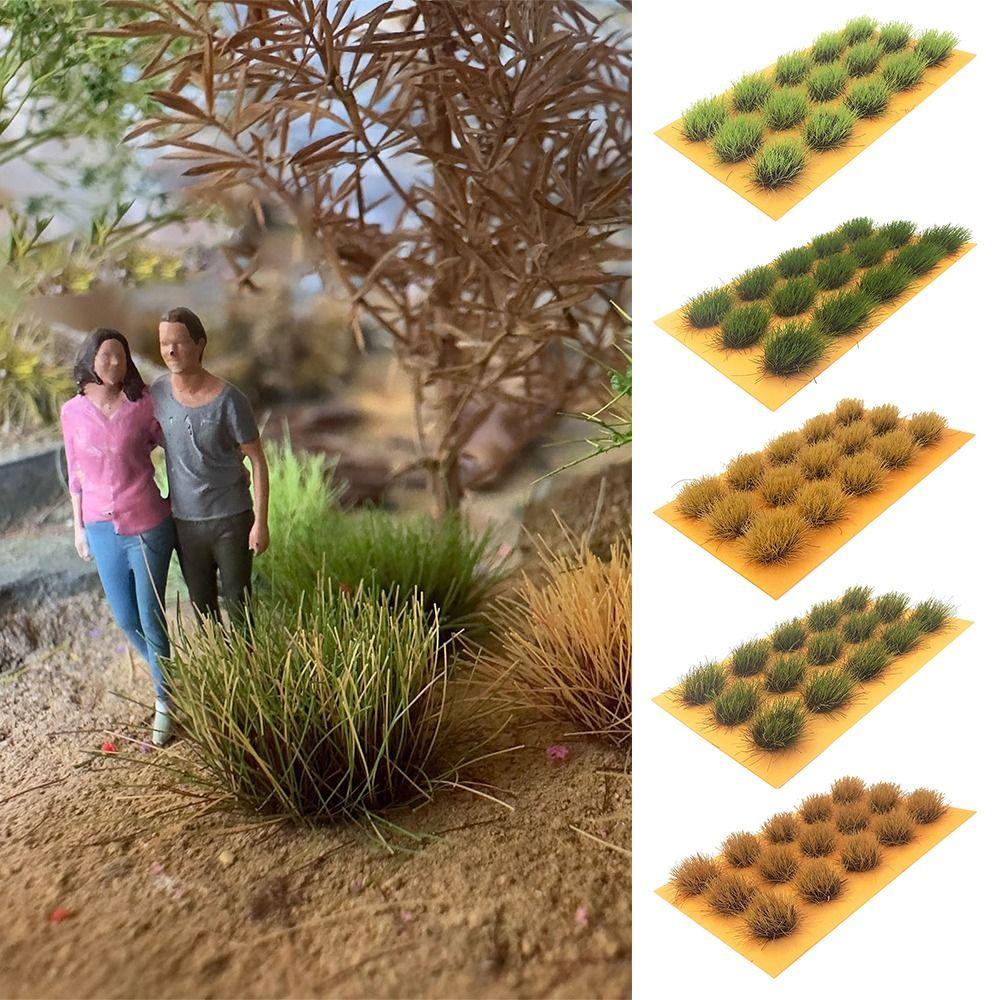 Nylon Artificial Grass Tufts DIY Grass Cluster Multicolor Grass Tufts Model