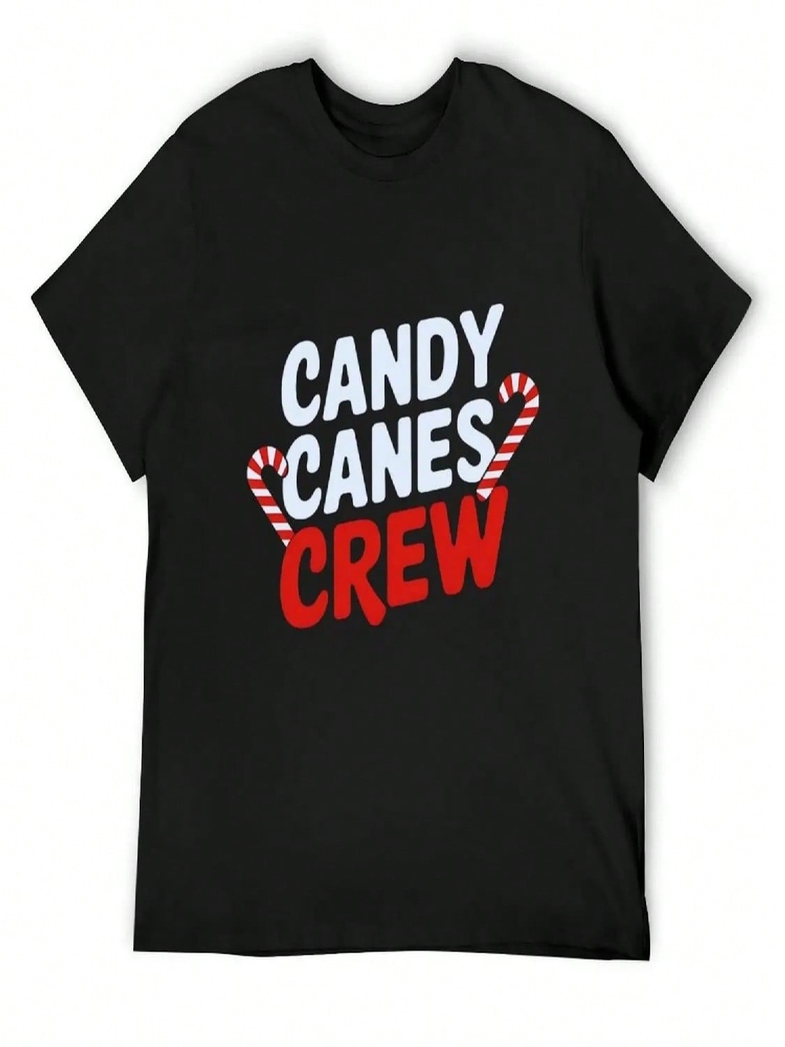 Candy Cane Crew,Chritmas Candy T-Shirt Funny Shirt Cotton Anime Tshirt Anime Clothes Shirts Men S