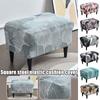Nordic Style Ottoman Covers Spandex Rectangle Stool Cover All-inclusive Footstool Covers Furniture Protector Sofa Footrest Cover