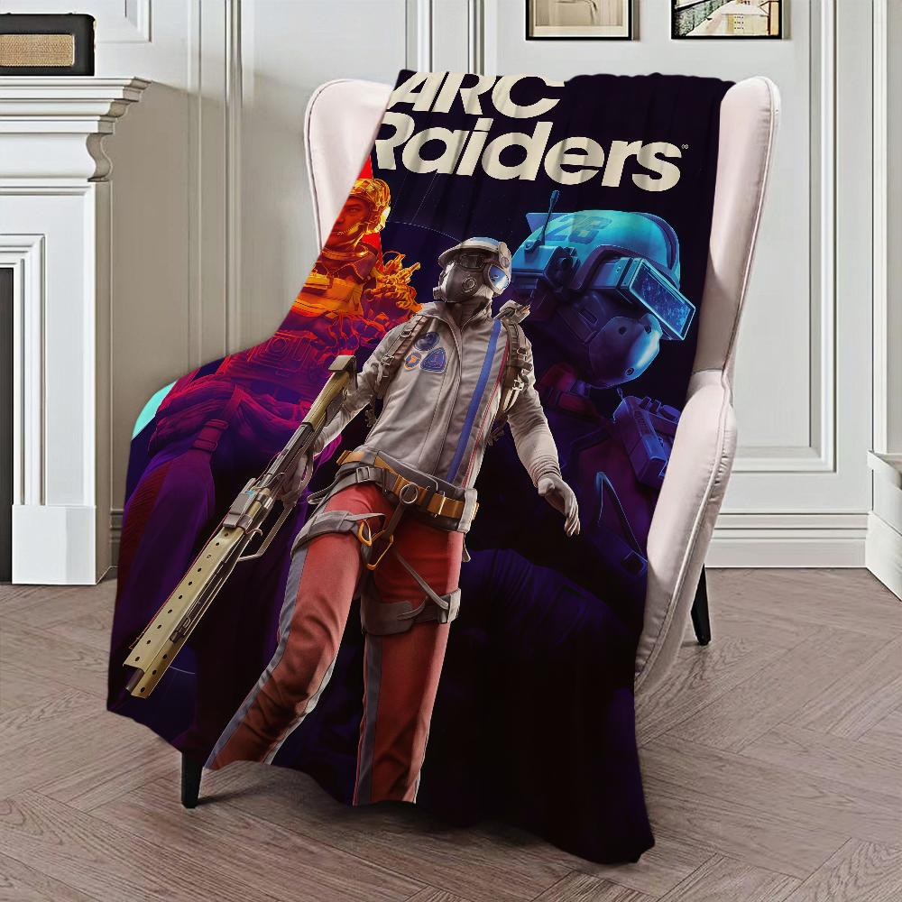 A-Arc Raiders Game Blanket For Sofa Room Microfiber Bedding Blanket Office Travel Gift Home