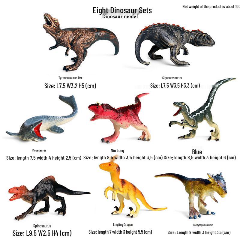 Jurassic Simulation Dinosaur Toys: Spinosaurus, Tyrannosaurus Rex, Mosasaurus
