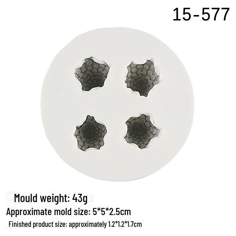 Silicone Fruit Set Mold for Fondant, Cake, and Chocolate Decorations