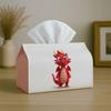 1pc Cute Fantasy Cartoon Tissue Box - Dragon Character Red, 17.02*25.91cm, Ideal for Kitchen, Living Room, Bedroom, Bathroom - Holiday Decor, Bathroom