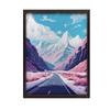 Pastelowy Krajobraz Górski Pastelowy Krajobraz Górski, 70X100 Cm, Rama Drewniana Jasny Dąb, Papier Matowy 230 Gsm