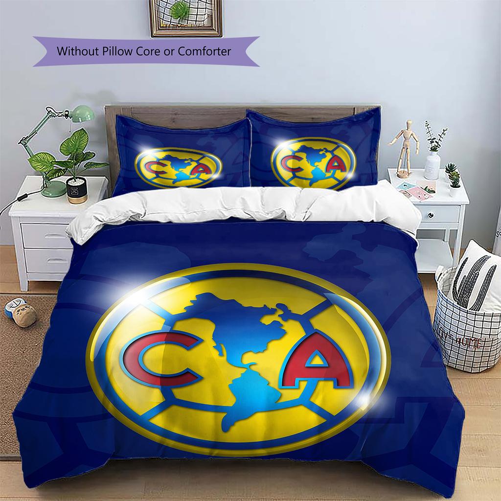 Club América  Pattern Bedding Quilt Set  Home Decoration  Gift (1 * duvet cover + 2 * pillowcase  without core)