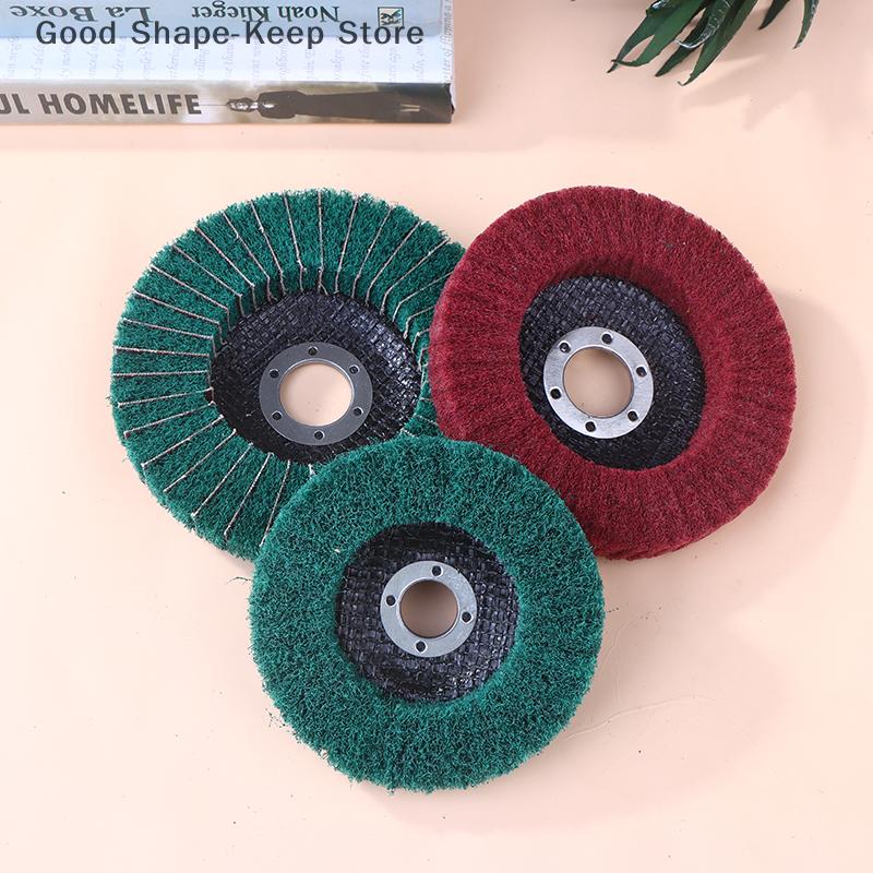 Exceptional Quality 5-Inch Non-Woven Nylon Fiber Grinding Wheel for Angle Grinder - Perfect for Metal and Wood - 100/115/125mm