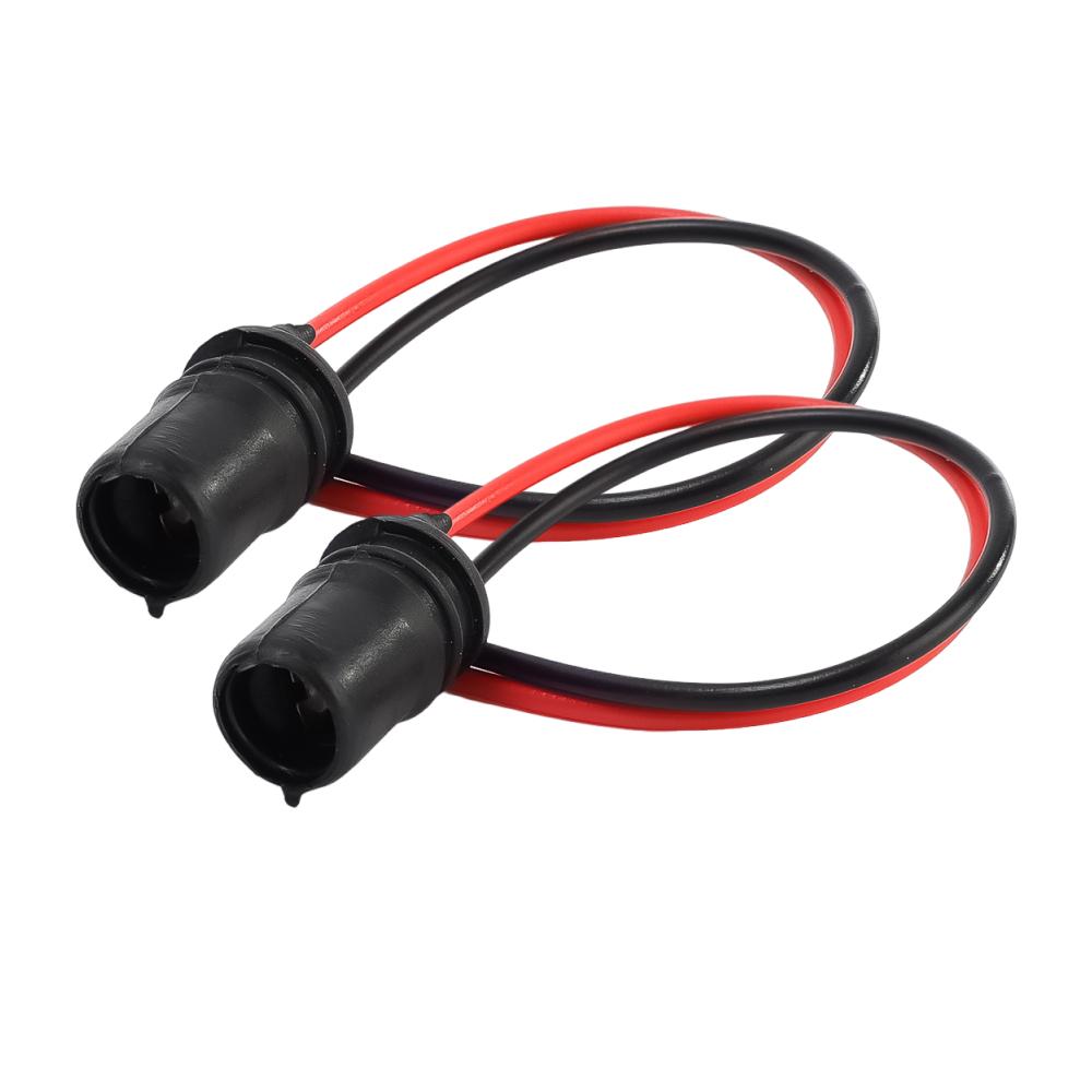 Car T10 Lamp Holders Brake Tail Instrument Lamp Sockets Round Lamp Socket Safety Flame Retardant Material Auto Parts