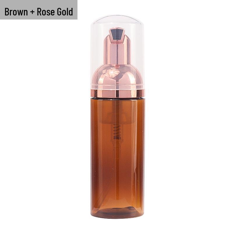 60ml Portable Foaming Face Wash Bottle - Refillable Press-Type Facial Cleanser Mousse Container