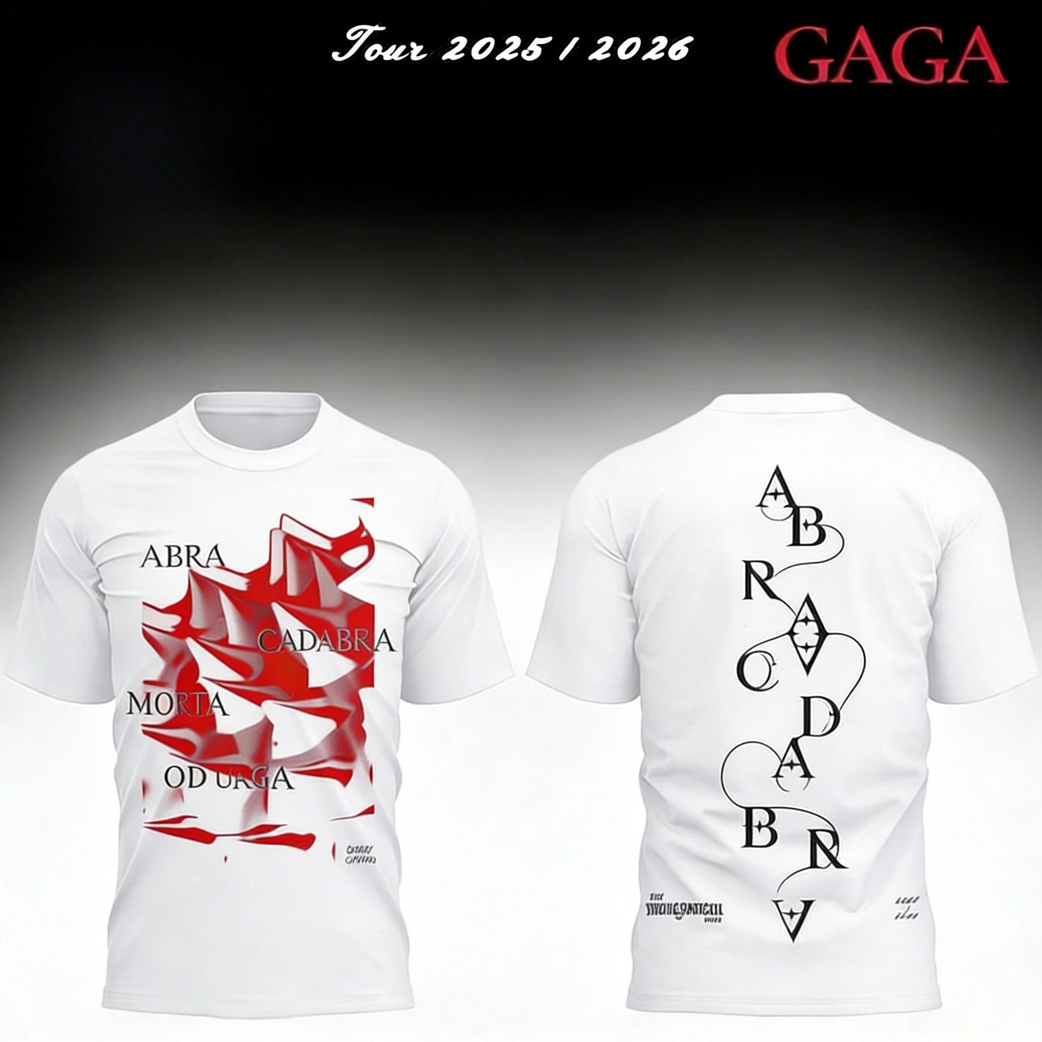 

Леди Гага The Mayhem Ball Tour 2026 Графическая Музыкальная Поп-певица Удобная Дышащая Ретро Подарок для Фанатов Футболка Хип-хоп Уличная Одежда Оверсайз Футболка 4XL