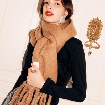 SILN Wide Long Muffler (CAMEL BEIGE)