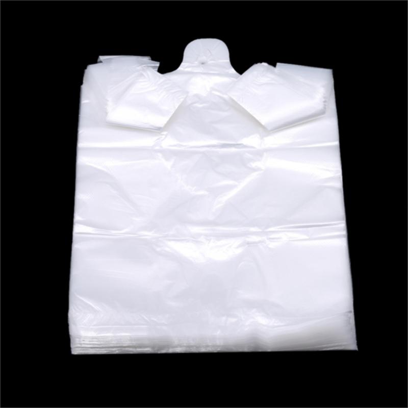 100pcs/Pack Durable Transparent Plastic Bag Multifunctional Supermarket Bag Food Shopping Bag Household Storage Kitchen Supplies