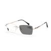 Rimless Reading Glasses For +1.0 to +4.0 Women Men Ultralight Alloy Temples Spectacles For Presbyopic Hyperopia