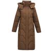 Elegant Middle Age Woman Winter Parkas Long Coat Hooded Overcoat Casual Thick Warm Lady Jackets