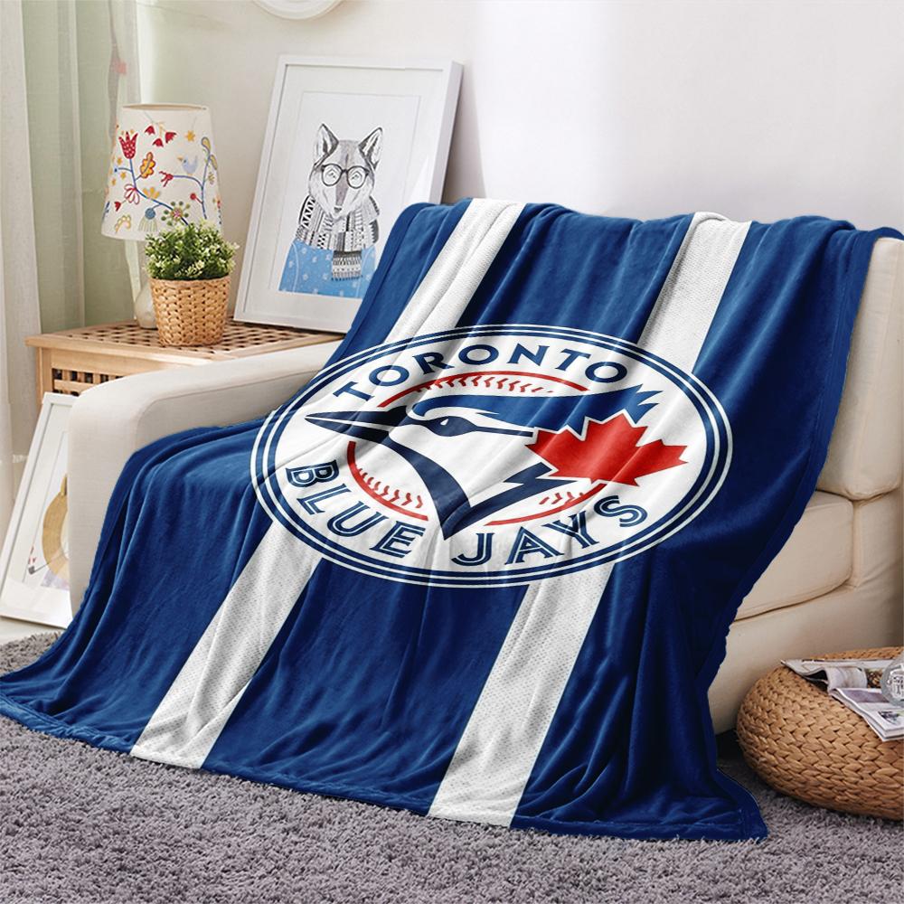 Toronto Blue Jays Print Flannel Blanket, High quality Comfortable for All Seasons, Home Decor, Warmth and Comfort, Perfect for Christmas Gifts