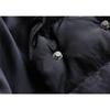 Winter Damenmode Kurz Daunen Baumwollgepolsterte Jacke Anzugkragen Reine Farbe Langarm Mantel Slim Parka Oberbekleidung